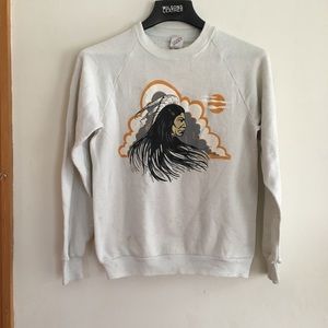 Vintage sweatshirt with Native American
